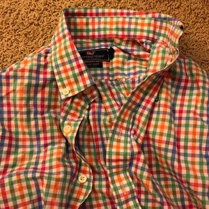Vineyard Vines Boys Dress Shirt M 12-14 buttondown
